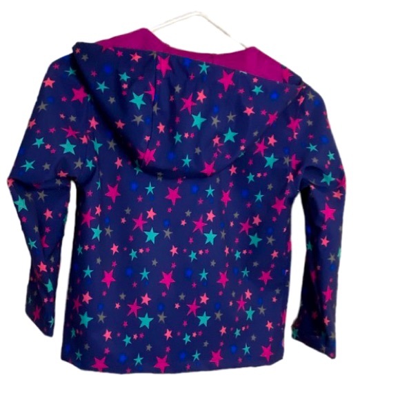 JINGLE BONGALA Lightweight
Knitted-Mesh Lining Hooded Rain
Jacket Girls Sz 5-6Y - Picture 5 of 9